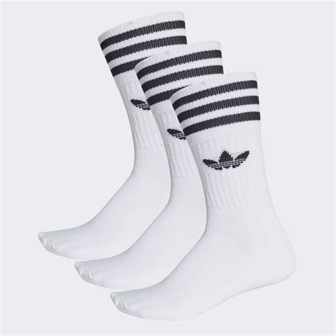 adidas Originals Mid-Cut Crew Socks |White| DX9091