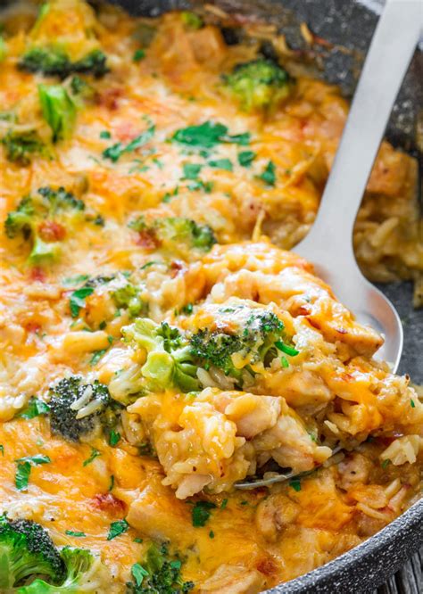 One Pan Cheesy Chicken and Broccoli Casserole | AllFreeCasseroleRecipes.com