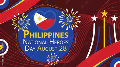 Philippines National Heroes Day vector banner design. Happy Philippines ...