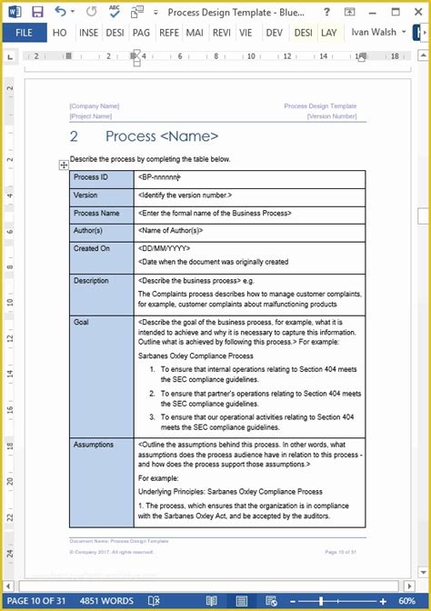 Free Business Process Documentation Template Of 10 Best Of format ...