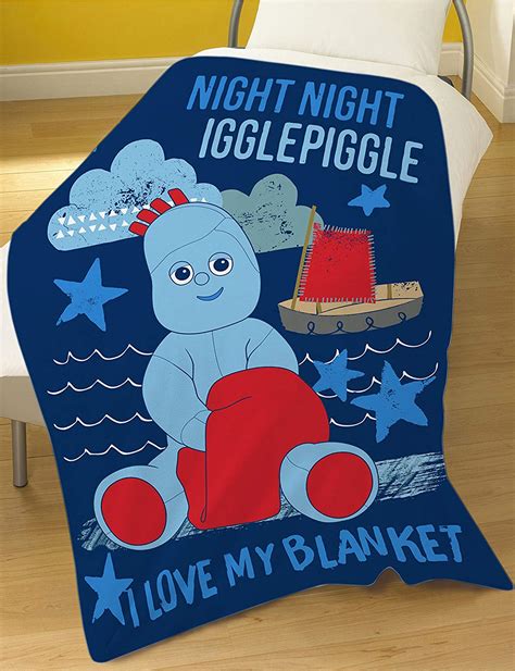 In The Night Garden Iggle Piggle Panel Fleece Blanket Throw 5060322096094