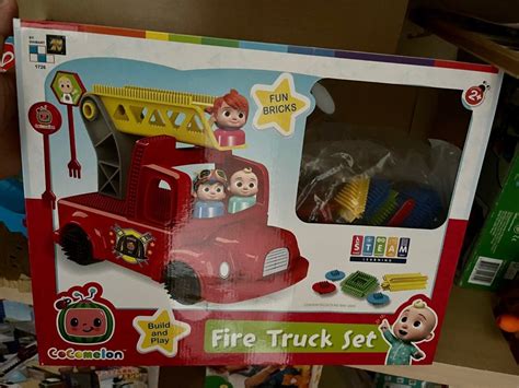 Cocomelon fire truck build set, Hobbies & Toys, Toys & Games on Carousell