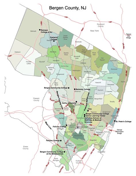 Bergen County Nj Map | Gadgets 2018