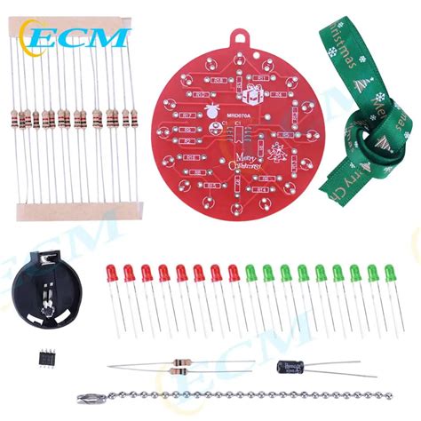 NE555-PCB-Soldering-DIY-Kit-with-LED-Lights-Red-Green-LED-Light ...