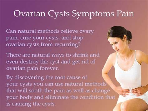 Ovarian Cysts Symptoms Pain