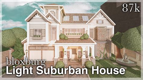 Two Story Suburban House Bloxburg