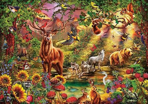 Jigsaw Puzzle 1000 Pieces Magic Forest Puzzle for Adults | Etsy