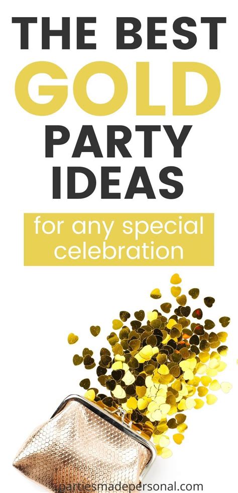 Best Gold Party Themes (for any occasion) | Gold theme party, Gold ...