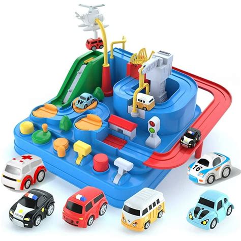 Adventure Race Car Toys for Boys 3-6 Years Race Track Playset Toddler ...