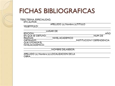 Modelo De Ficha Bibliografica Apa