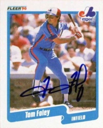 Tom Foley Autographs and Memorabilia | Sports, Baseball