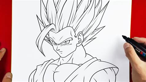 Comment dessiner Son Gohan Beast - Dragon Ball Super