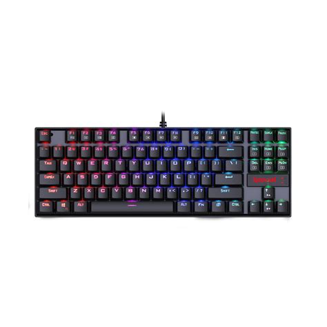 Redragon K552 KUMARA 87 Key LED RGB Backlit Mechanical Computer illumi ...