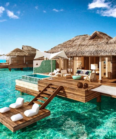 Overwater Bungalows Sandals Royal Caribbean Jamaica