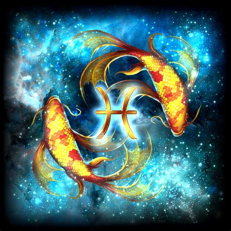 Zodiac Pisces Painting by MGL Meiklejohn Graphics Licensing - Fine Art ...