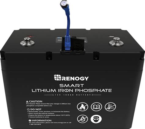 Renogy 12V 100aH Smart Lithium Iron Phosphate Battery Price and Features