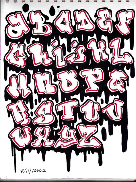 Easily Done Suggestions Graffiti Alphabet Block Style Graffiti Alphabet ...