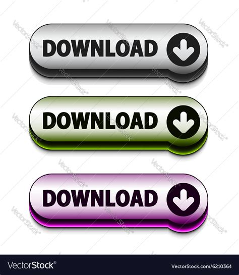 Download icon button Royalty Free Vector Image