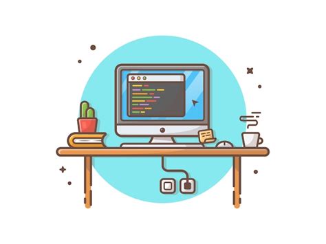 Computer Coding Clipart