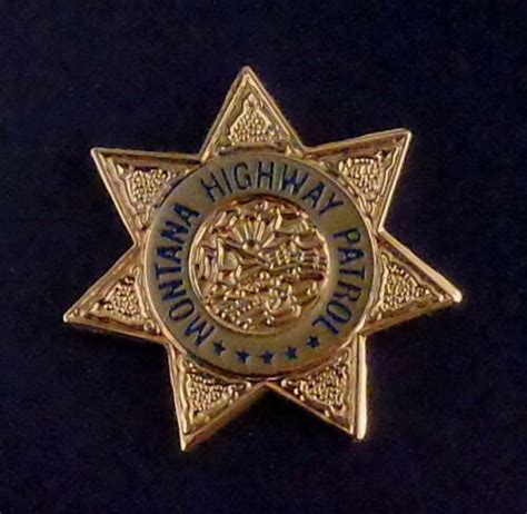 Montana MT Highway Patrol mini badge police LAPEL PIN | Etsy