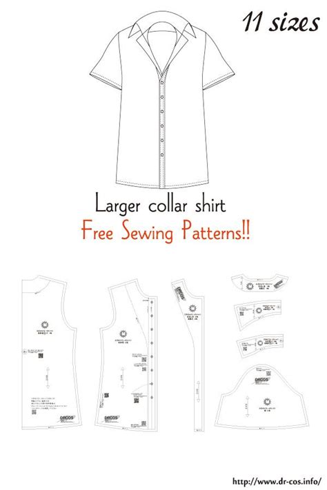 Larger Collar Shirt Sewing Patterns