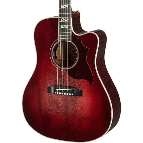 Gibson Songwriter Chroma Acoustic-Electric Guitar Black Cherry Burst ...