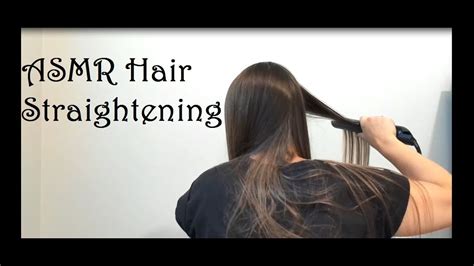 ASMR Hair Play | Hair Straightening | No Talking - YouTube