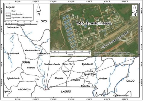 Map showing Ogun State and the study area base map. | Download ...