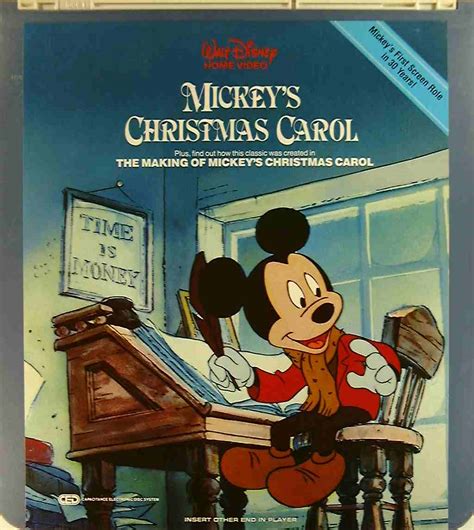 Mickey's Christmas Carol* {76476107536} U - Side 1 - CED Title - Blu ...