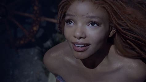 Little Mermaid 2023: Watch Halle Bailey transform into Ariel in new ...