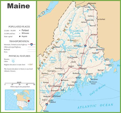 Maine Road Map Me Road Map Maine Highway Map | Images and Photos finder