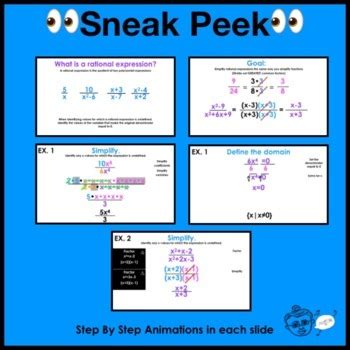 Algebra 2 | Simplifying Rational Expressions Lesson PowerPoint | TPT