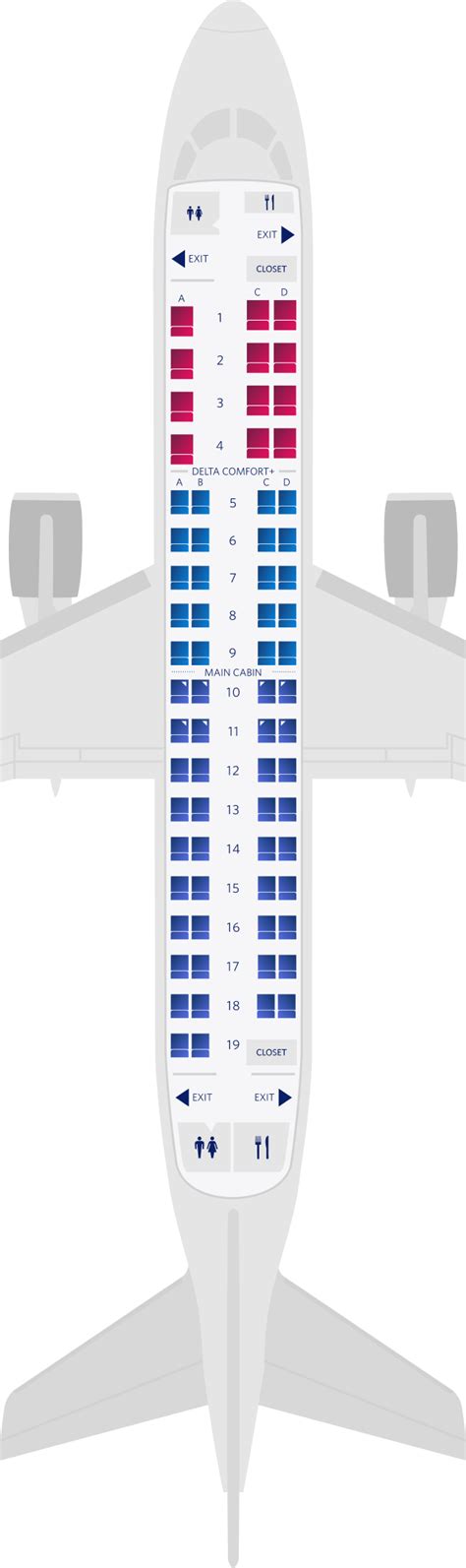 Delta Airlines Seating Chart Embraer 175 | Cabinets Matttroy