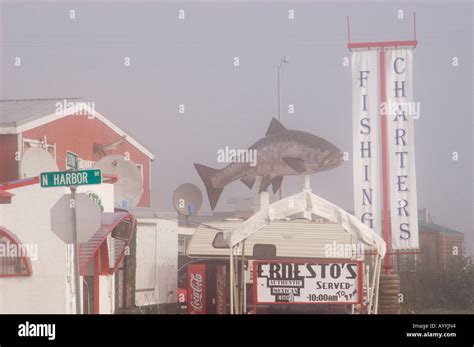 Downtown Valdez, Alaska Stock Photo - Alamy