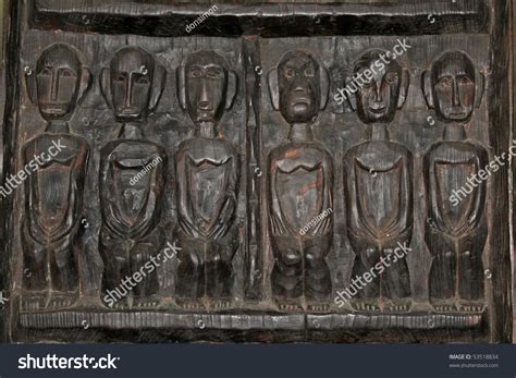 Traditional Ifugao Woodcarving Northern Luzon Philippines: foto stock ...