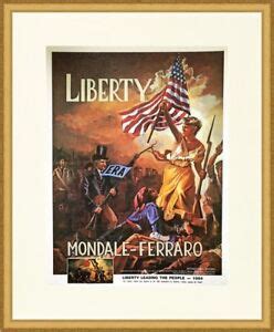 Walter Mondale Reproduction Presidential 1984 Campaign Poster Custom ...