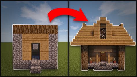 Minecraft: How To Remodel A Village Small House - YouTube