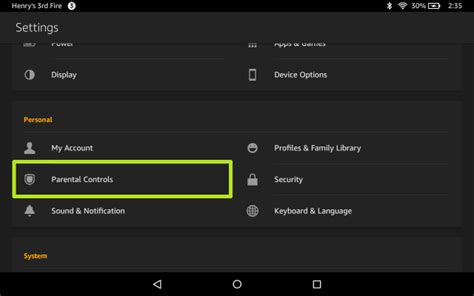 How to Set Parental Controls on Kindle Fire