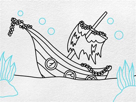 How to Draw a Shipwreck - HelloArtsy