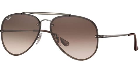 Ray-Ban Blaze Aviator in Brown for Men - Lyst