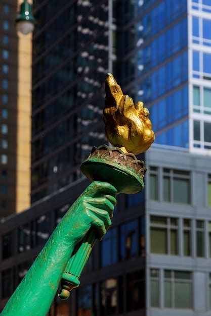 Premium Photo | View of the statue of libertys torch on liberty new ...