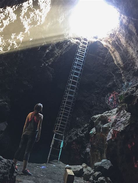 Kuna Caves in Kuna, Idaho. Located in the middle of the Idaho prairie ...