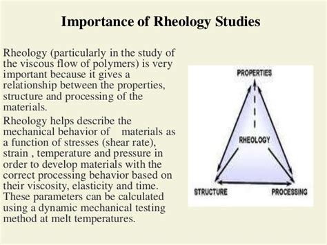 Rheology methods