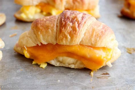 Egg Ham Cheese Croissants - Krazy Kitchen Mom