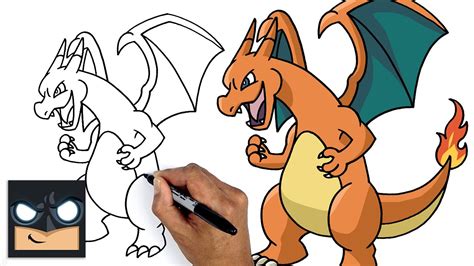 How To Draw Pokemon - Charizard -- Step by Step Drawing Tutorial for ...