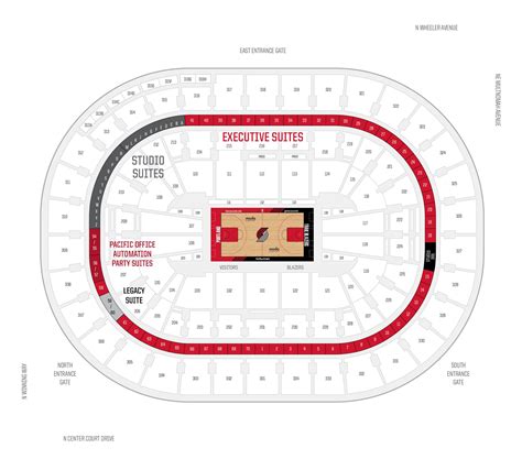 Moda Center Hockey Seat Chart Image