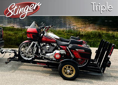 Stinger Triple: Folding Motorcycle Trailer