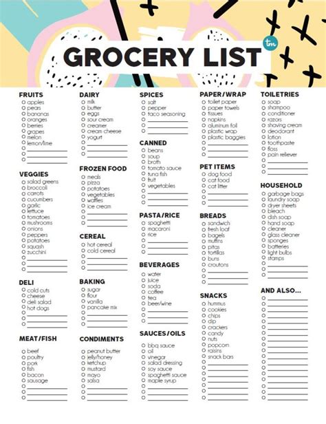 6 Best Images Of Walmart Grocery List Printable Free Printable | Images ...