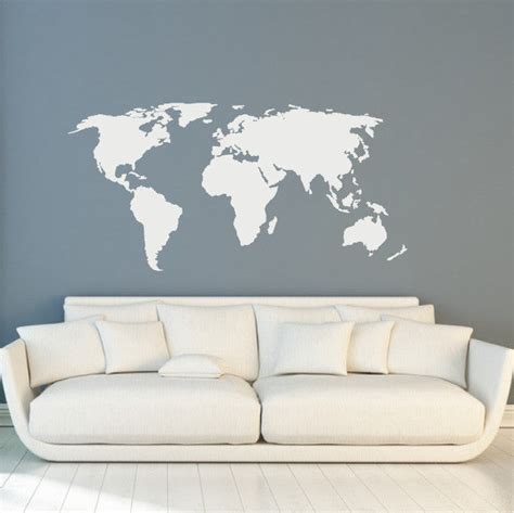 Map of the World Vinyl Wall Decal Design - Fixate