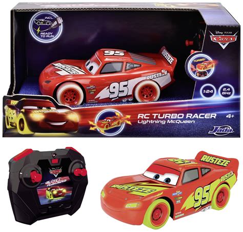 JADA TOYS 203084035 Cars Glow Racers Lightning McQueen 1:24 RC model ...